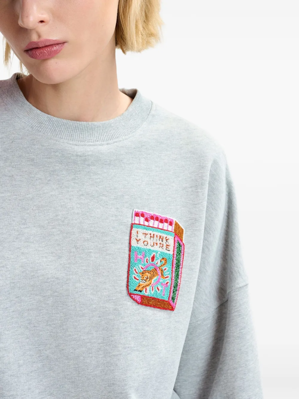 Essentiel Antwerp Hallumettes sweater Grijs