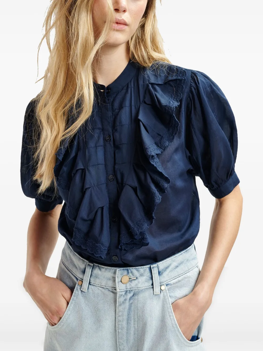 Essentiel Antwerp Hamadeus blouse Blauw