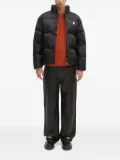 A BATHING APE® logo-pattern puffer jacket - Black
