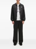 A BATHING APE® logo-pattern shirt jacket - Black