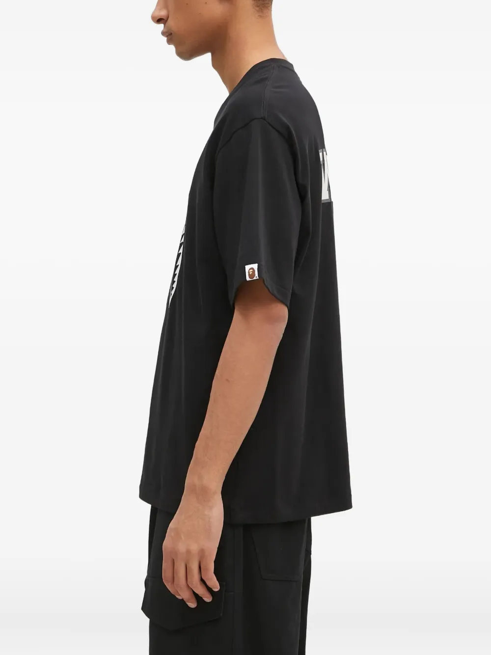 A BATHING APE Shark Attack T-shirt Zwart