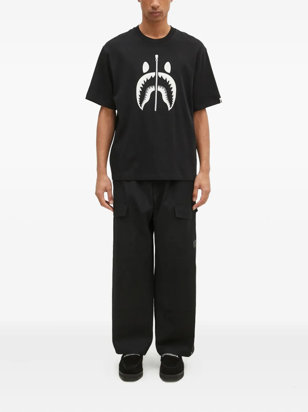 A BATHING APE Shark Attack T-shirt - Zwart