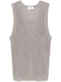 Laneus lurex tank top - Neutrals