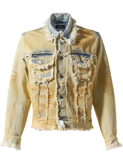EGONlab. frayed-edge denim jacket