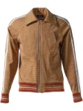 EGONlab. geometric-pattern track jacket - Brown