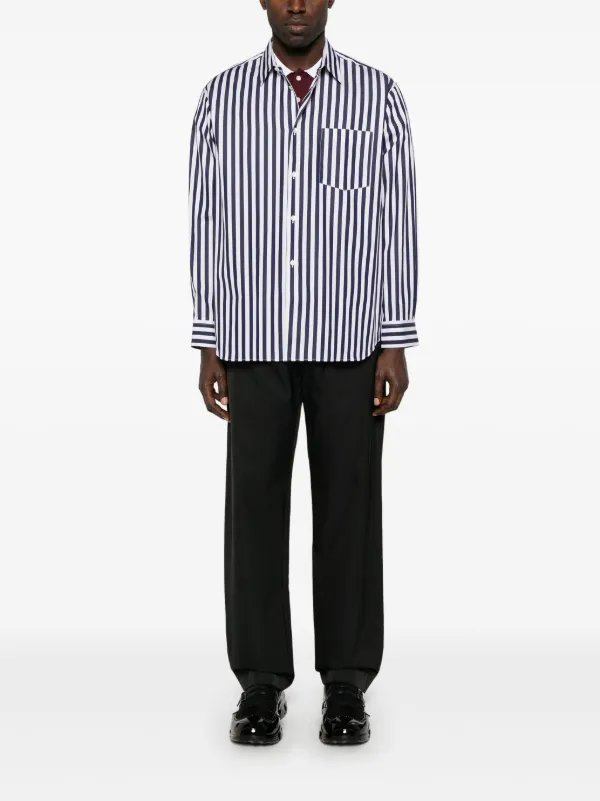 Comme Des Garçons Shirt ストライプ シャツ | ブルー | FARFETCH JP