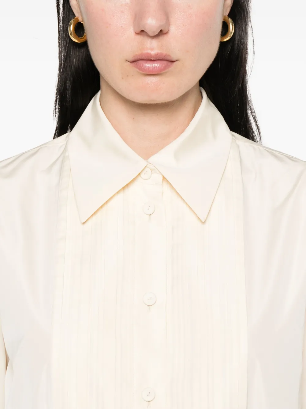 Jil Sander Taffeta blouse Beige