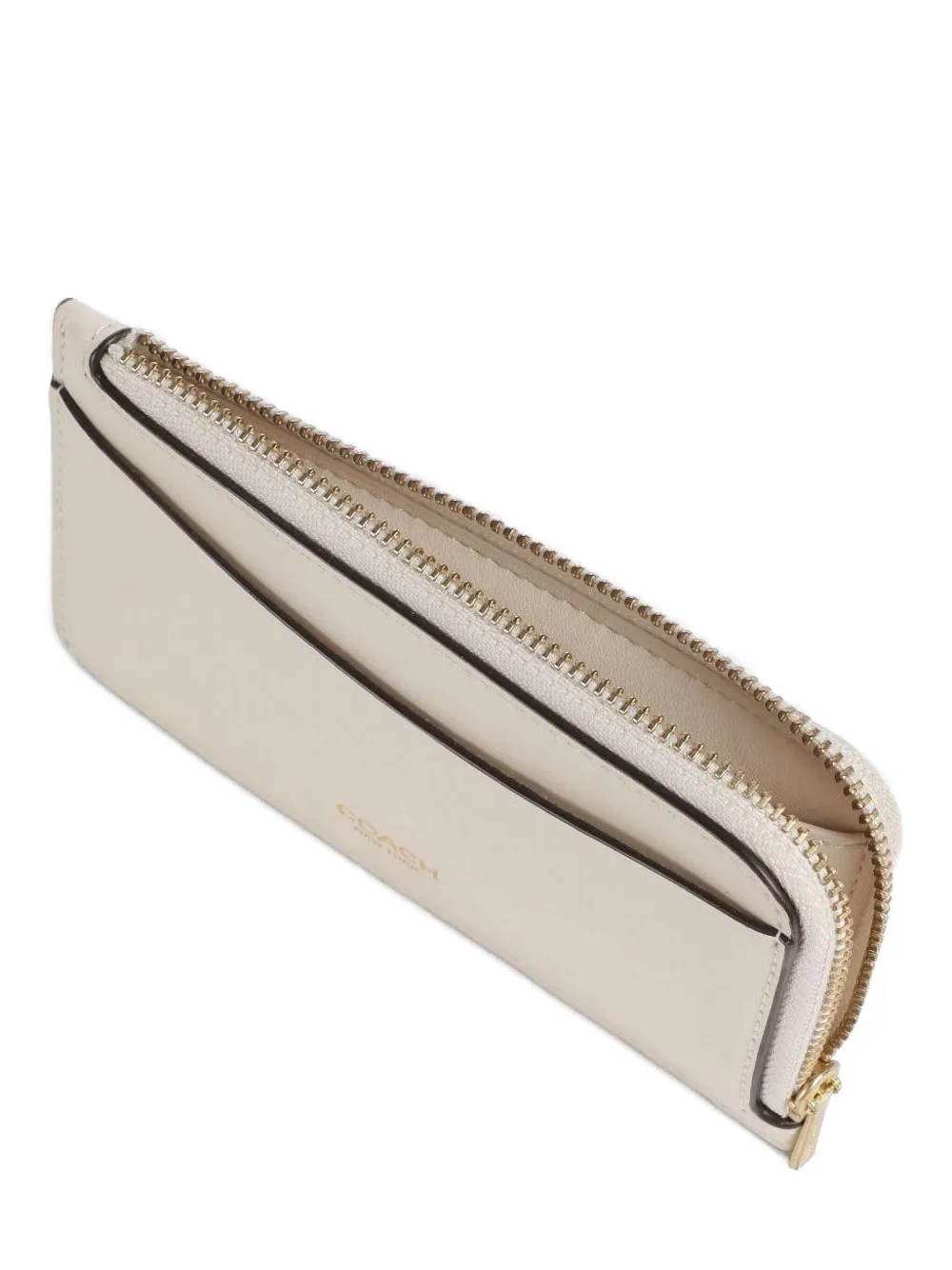 Coach Zip-around Cardholder Wallet In Neutral