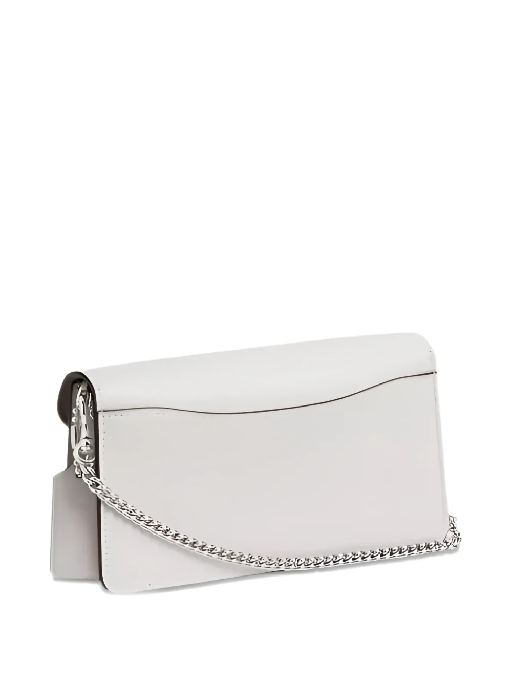 Coach Chain-strap Flap Mini Bag In White