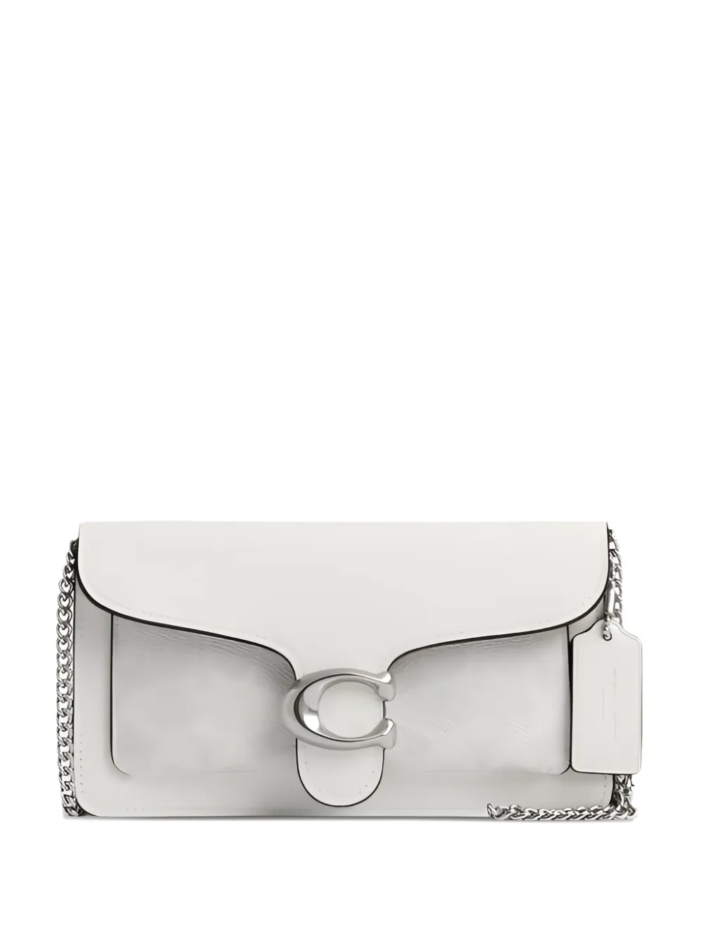 Coach Chain-strap Flap Mini Bag In White