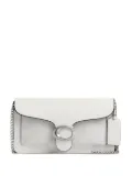Coach chain-strap flap mini bag - White