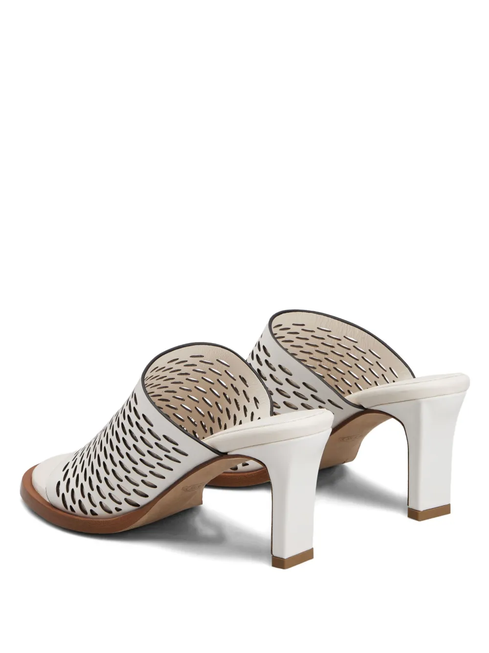 Tod's 75mm cut-out heeled sandals White