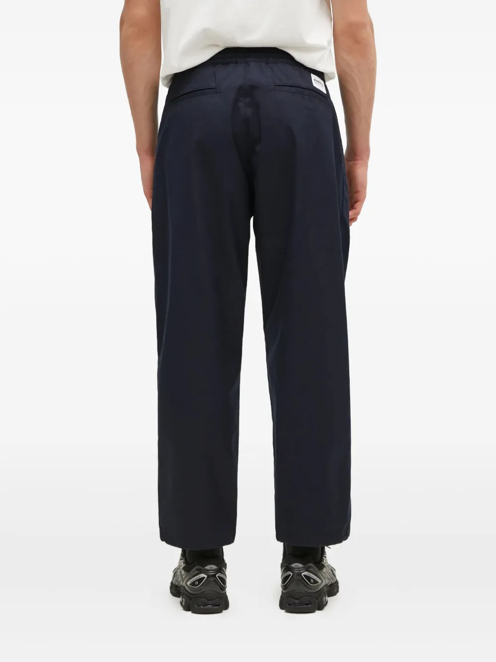 Neighborhood pleated drawstring trousers Blauw