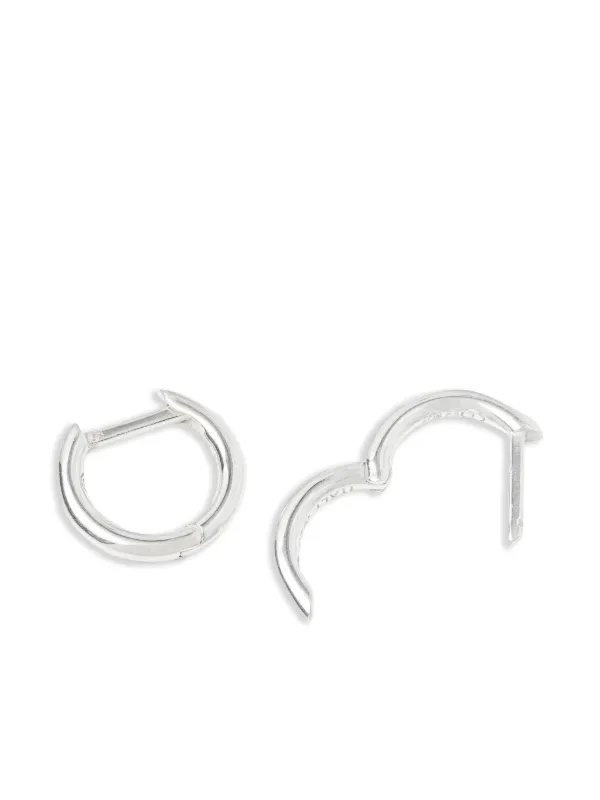 人気！HATTON LABS シルバー Curve S ピアス Hatton Labs Curve ピアス | シルバートーン | FARFETCH JP