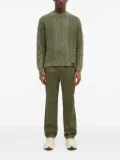 Neighborhood cable-knit diamond-pattern jumper - Green