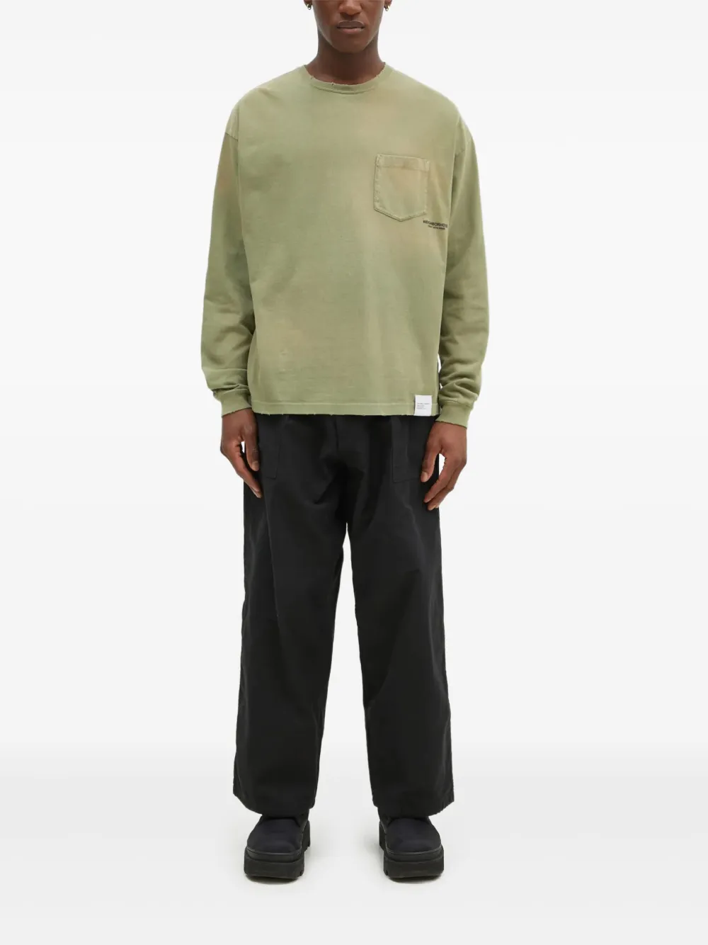 Neighborhood Katoenen T-shirt Groen