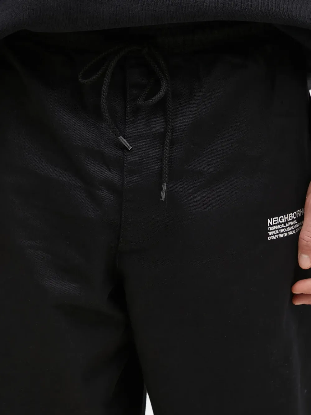Neighborhood Drawstring Trousers In Black