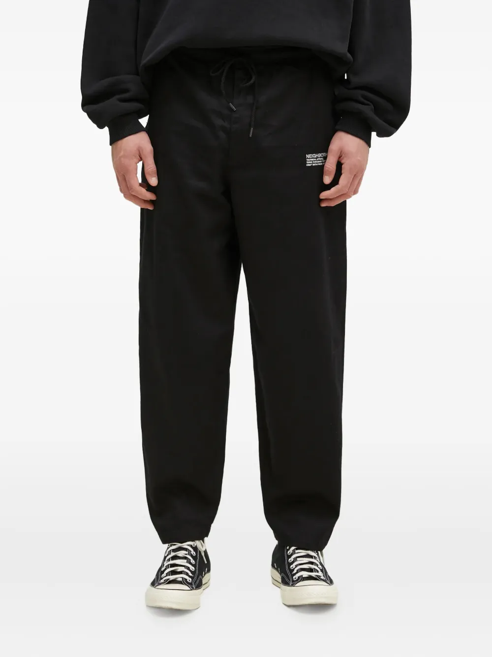Neighborhood drawstring trousers | Black | Image 1