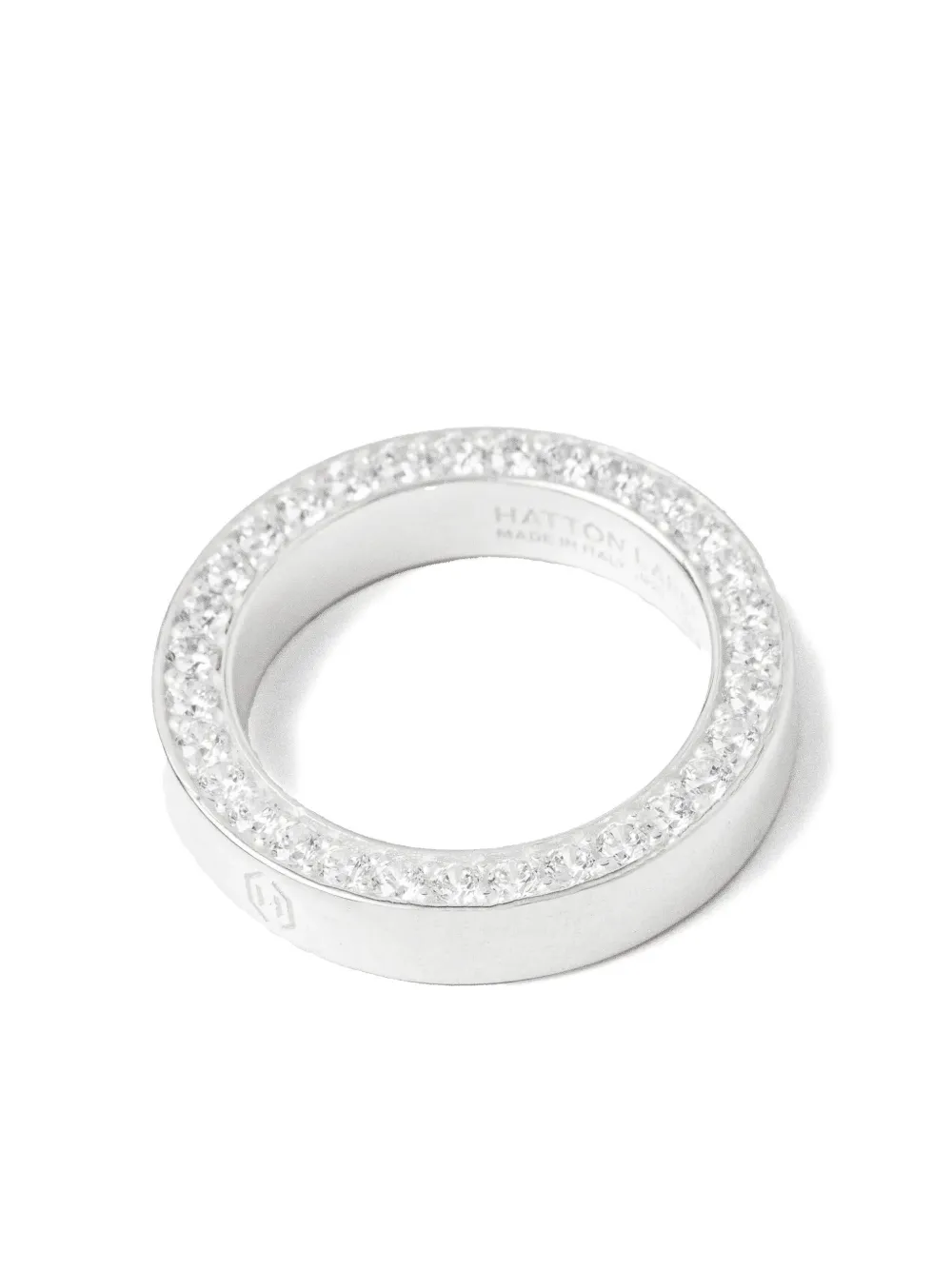Hatton Labs anillo con detalle de gemas | plateado | Image 1