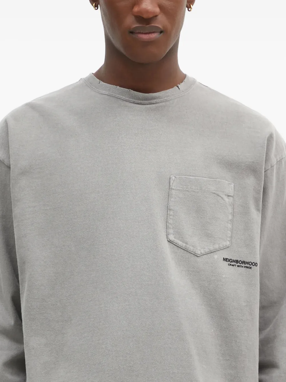 Neighborhood T-shirt met lange mouwen Grijs