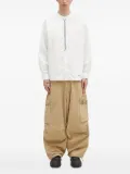Neighborhood embroidered mandarin-collar shirt - White