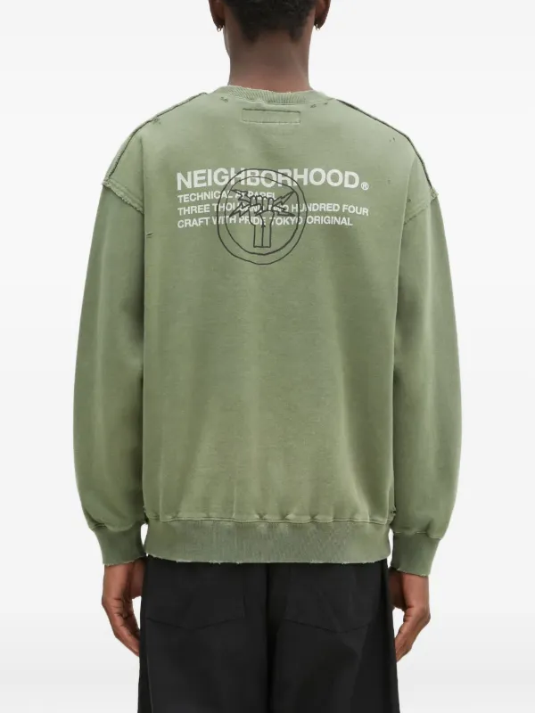 NEIGHBORHOOD NBHD オリーブ スウェット Neighborhood ロゴ スウェットシャツ | グリーン | FARFETCH JP