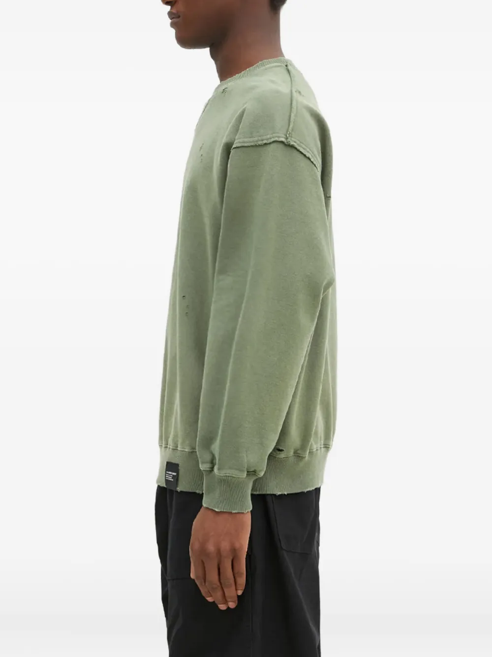 Neighborhood logo-print sweatshirt Groen