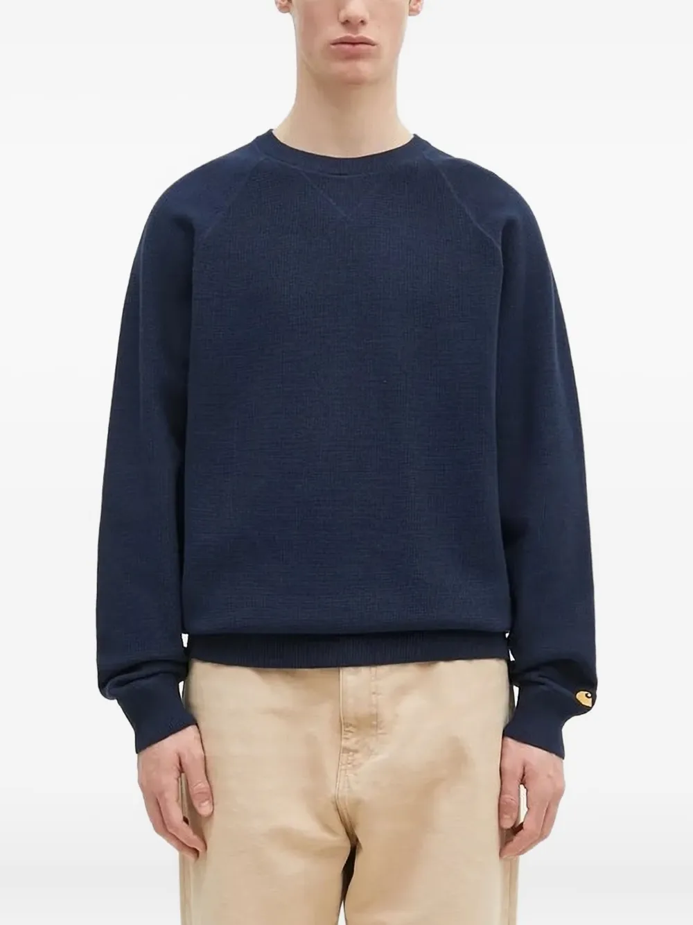 Carhartt WIP knitted raglan-sleeves sweater Blauw