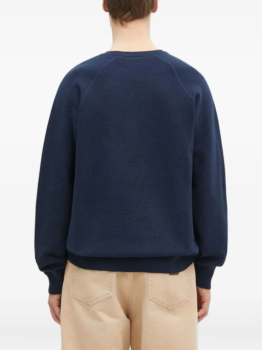 Carhartt WIP knitted raglan-sleeves sweater Blauw