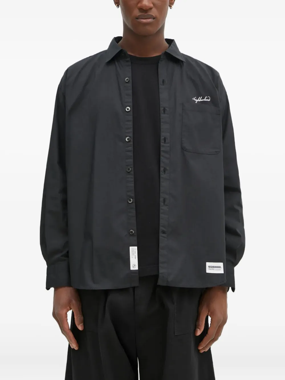 Neighborhood pocket buttoned shirt | Black | Image 1