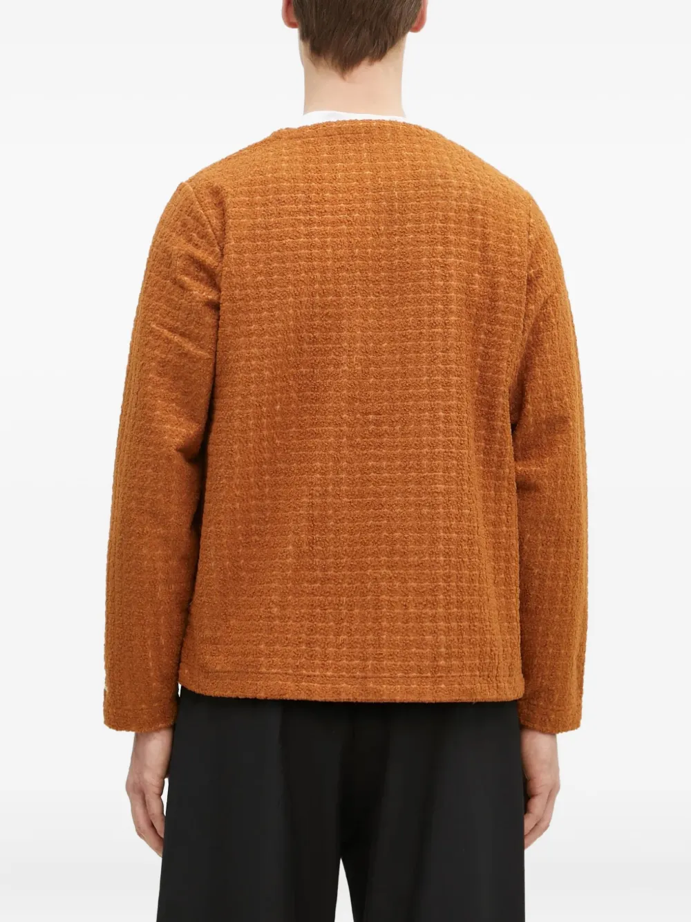 Pleasures textured pocket cardigan Bruin