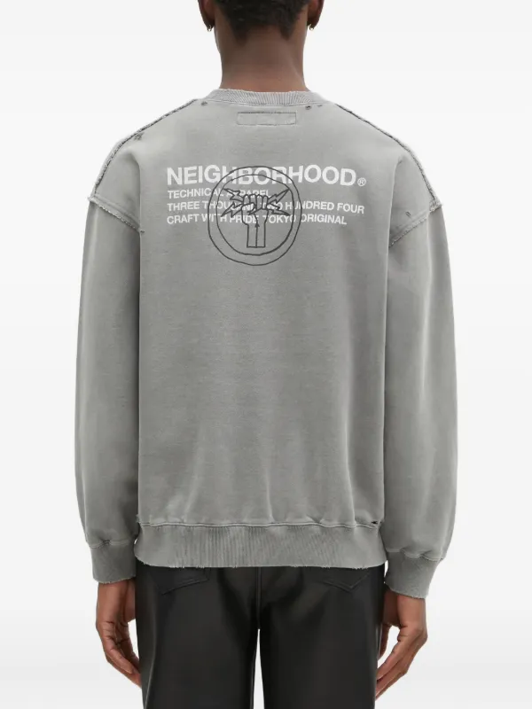 Neighborhood ダメージ スウェットシャツ | グレー | FARFETCH JP