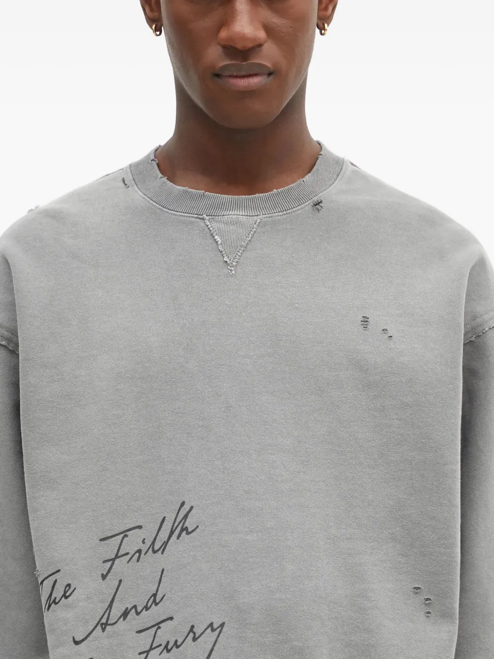 Neighborhood ダメージ スウェットシャツ | グレー | FARFETCH JP