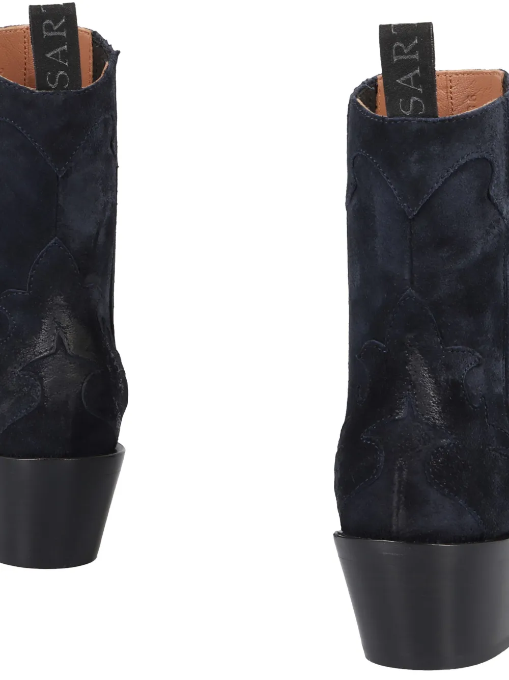 Sartore 45 mm leren enkellaarzen met Western-stijl Blauw
