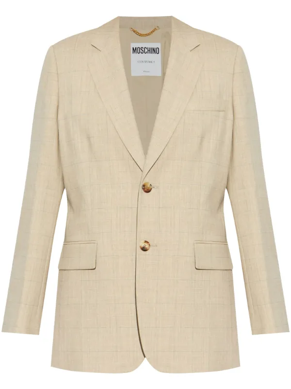 Moschino Virgin-wool Blazer in Neutrals