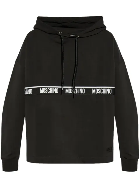 Moschino logo-embroidered hoodie 