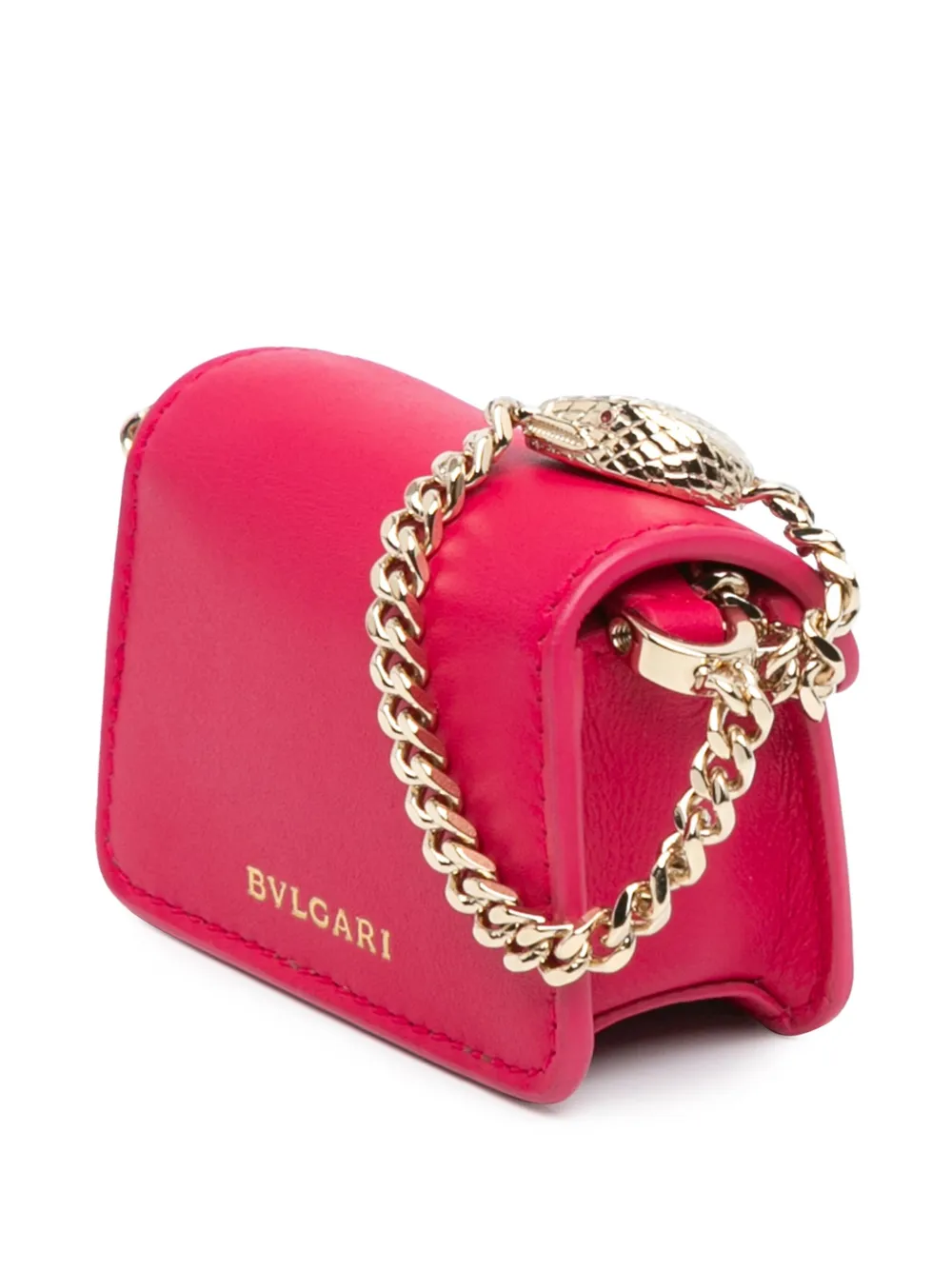 Bvlgari Pre-Owned 2000-2024 kleine leren Serpenti Forever crossbodytas - Roze