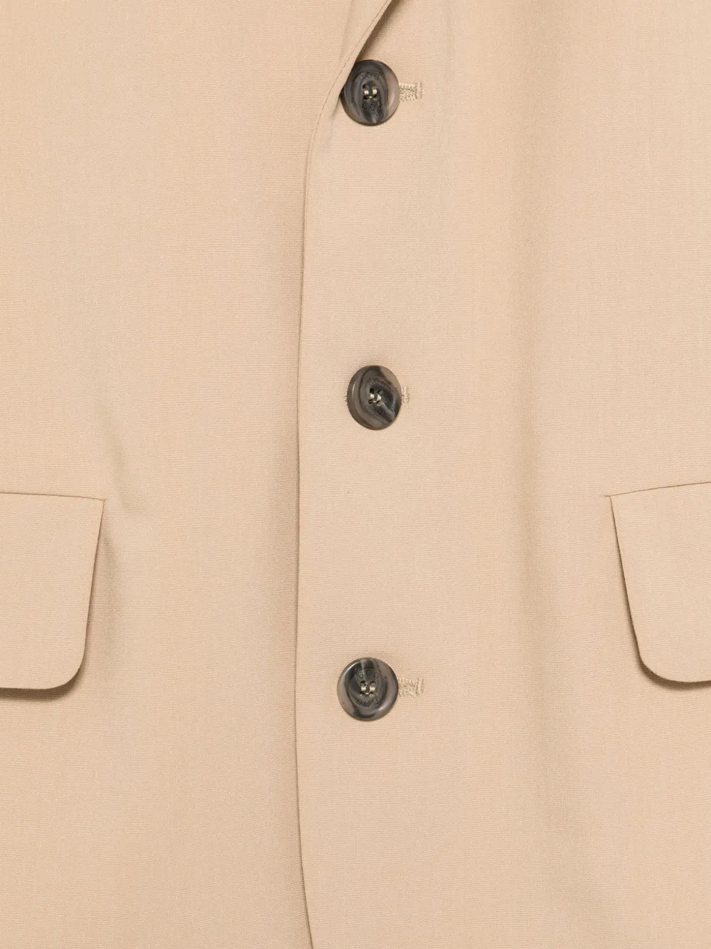 Shop Douuod Single-breasted Blazer In 褐色