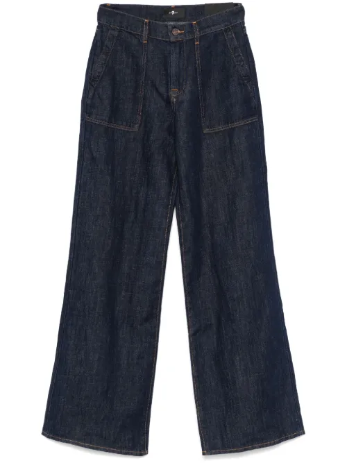 For All Mankind jean Lotta - Bleu - 7 For All Mankind - Modalova