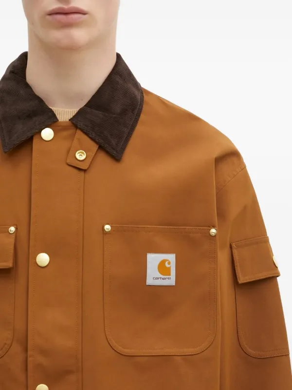 Carhartt WIP Clapton corduroy-collar Shirt Jacket Brown
