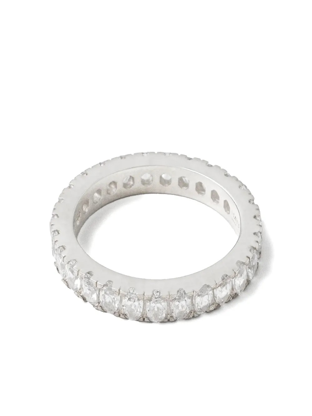 Hatton Labs anillo con detalle de gemas | plateado | Image 1