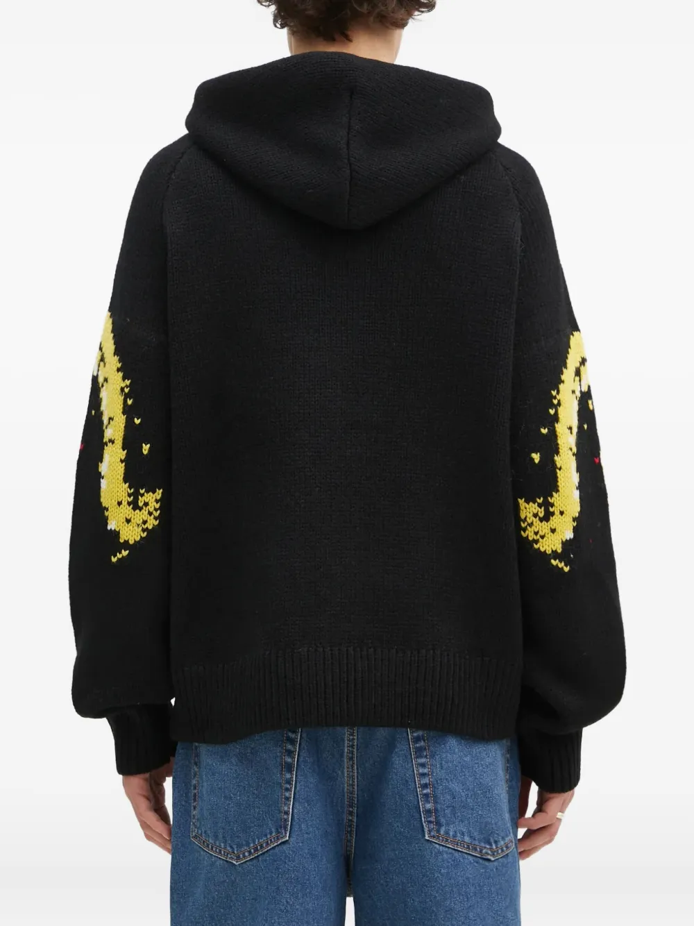 Pleasures pixel-face hoodie Zwart