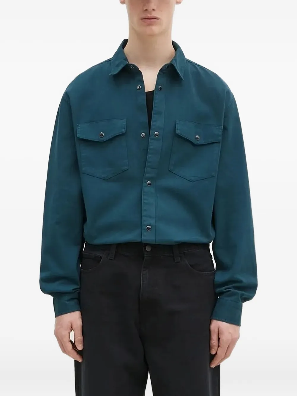 Carhartt WIP double-pockets long-sleeved shirt | Blue | Image 1