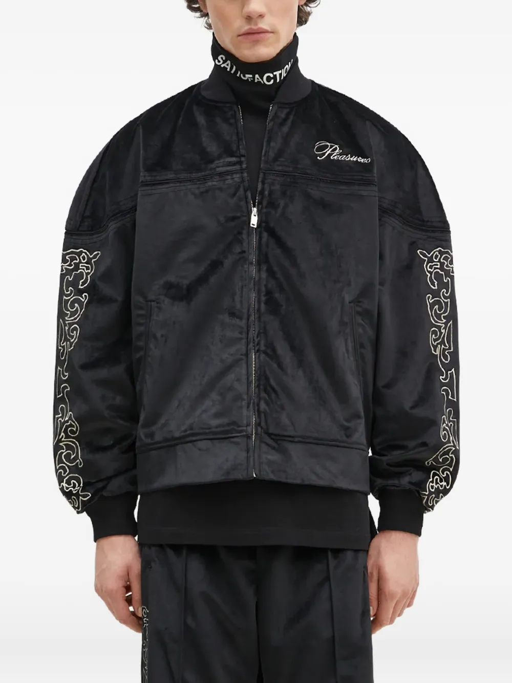 embroidered track jacket