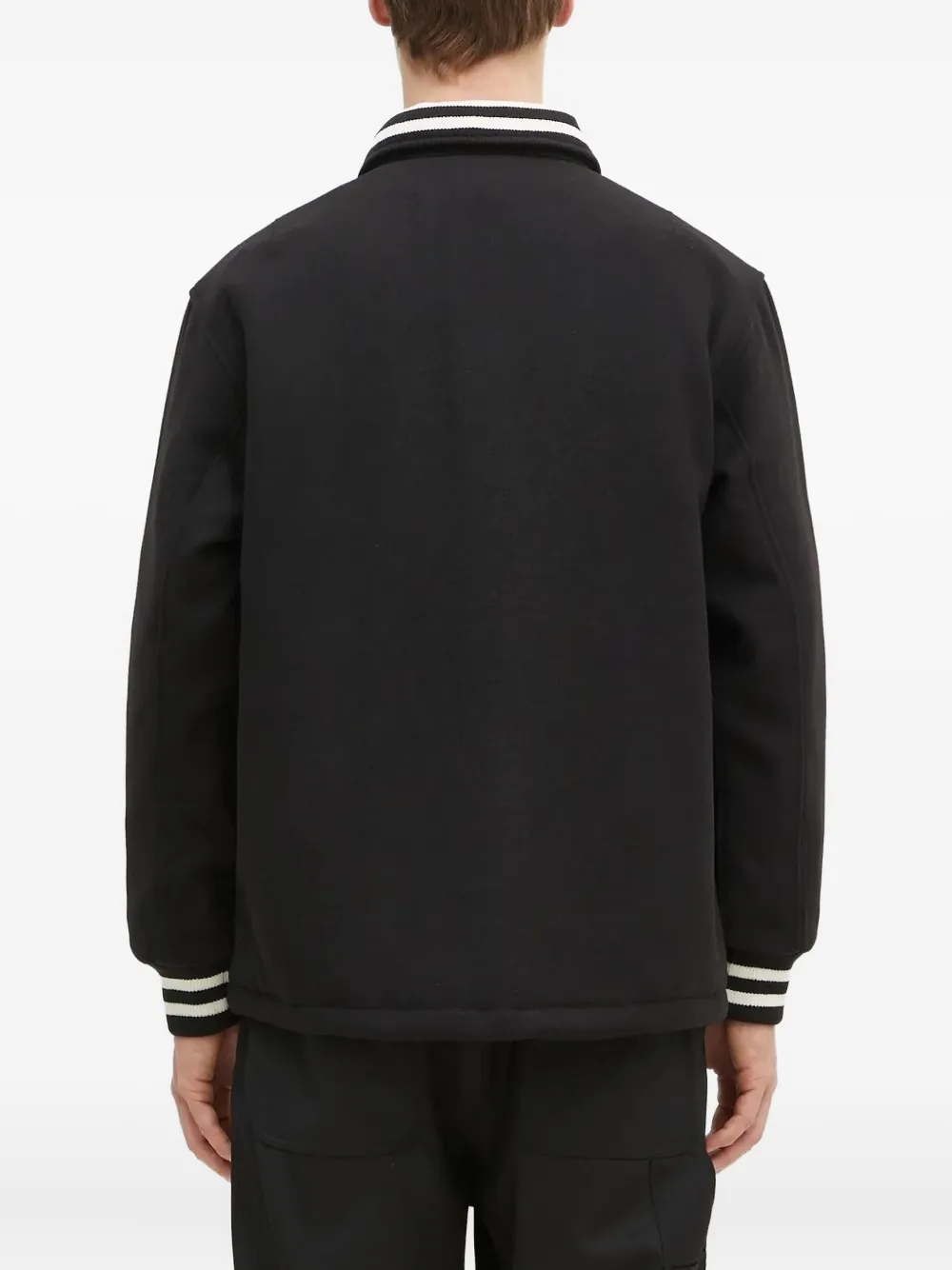 Carhartt WIP embroidered coach jacket Zwart