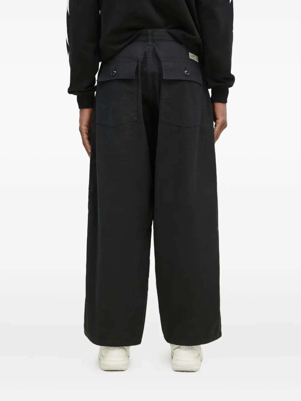 Neighborhood Pleated Trousers In Black