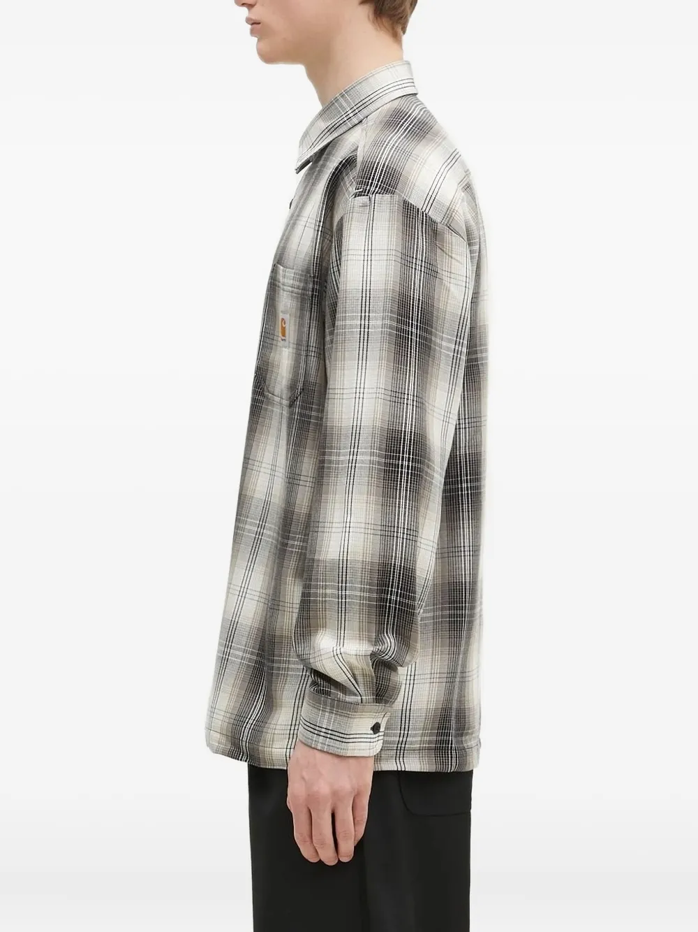 Carhartt WIP Geruit overhemd met borstzak - Wit