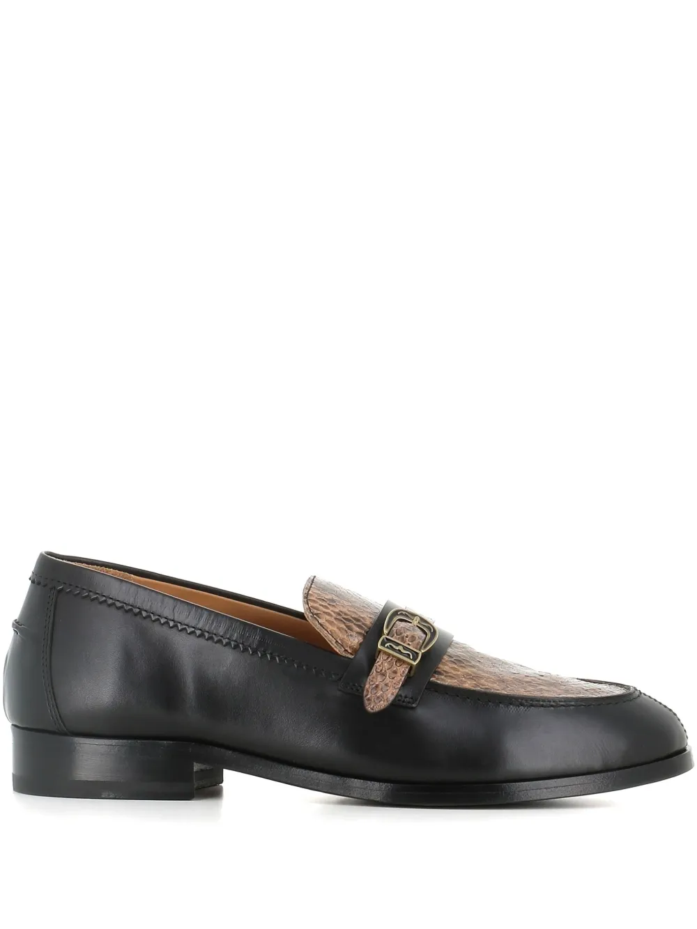 Sartore Leren loafers Zwart