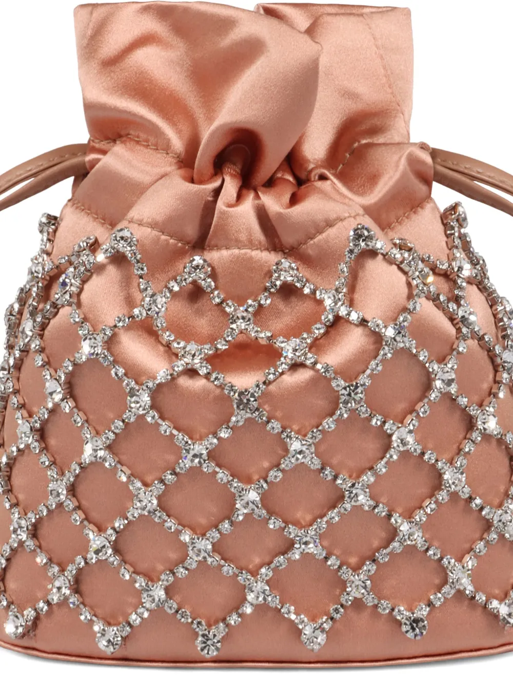 Aquazzura mini Crystal Lover clutch bag - Roze