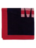 Moschino logo-print towel - Blue